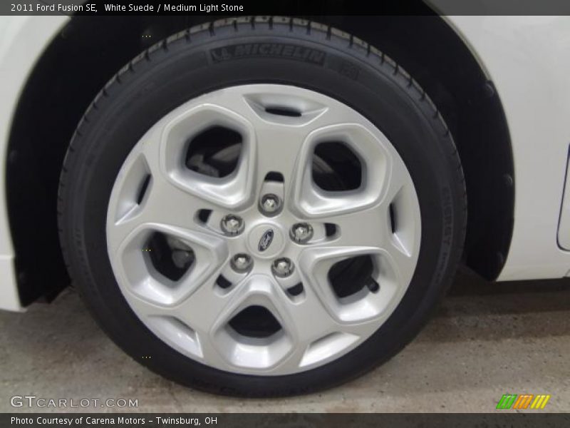 White Suede / Medium Light Stone 2011 Ford Fusion SE