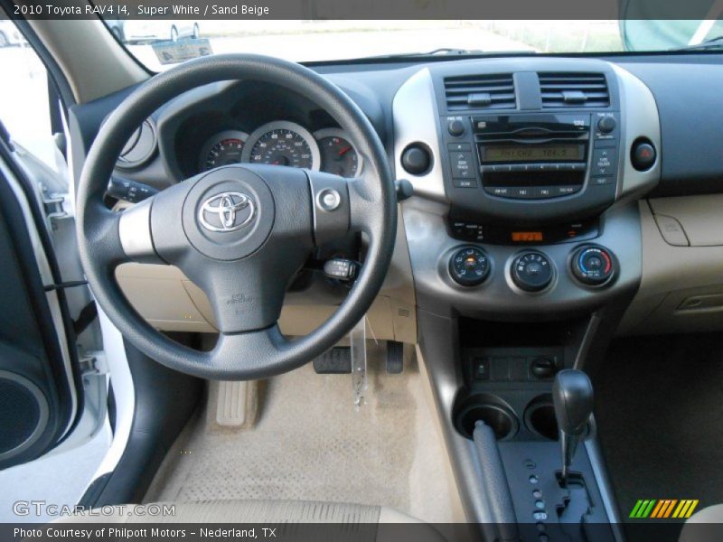 Super White / Sand Beige 2010 Toyota RAV4 I4