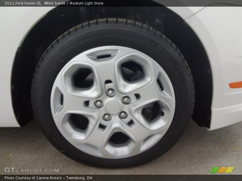 White Suede / Medium Light Stone 2011 Ford Fusion SE