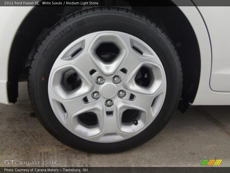 White Suede / Medium Light Stone 2011 Ford Fusion SE