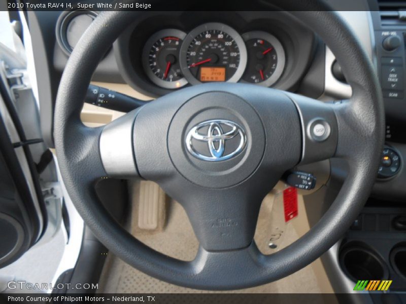 Super White / Sand Beige 2010 Toyota RAV4 I4