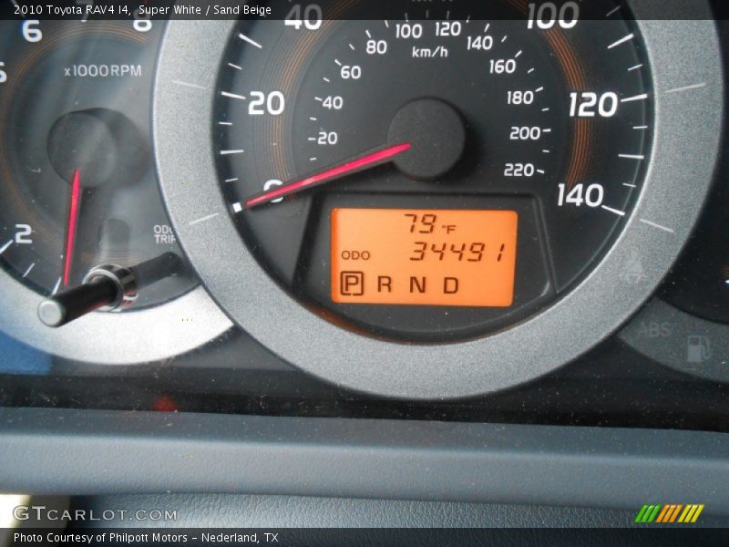 Super White / Sand Beige 2010 Toyota RAV4 I4