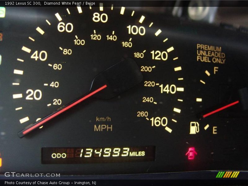 Diamond White Pearl / Beige 1992 Lexus SC 300