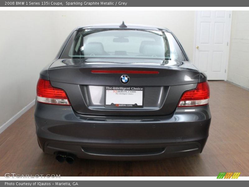 Sparkling Graphite Metallic / Grey 2008 BMW 1 Series 135i Coupe