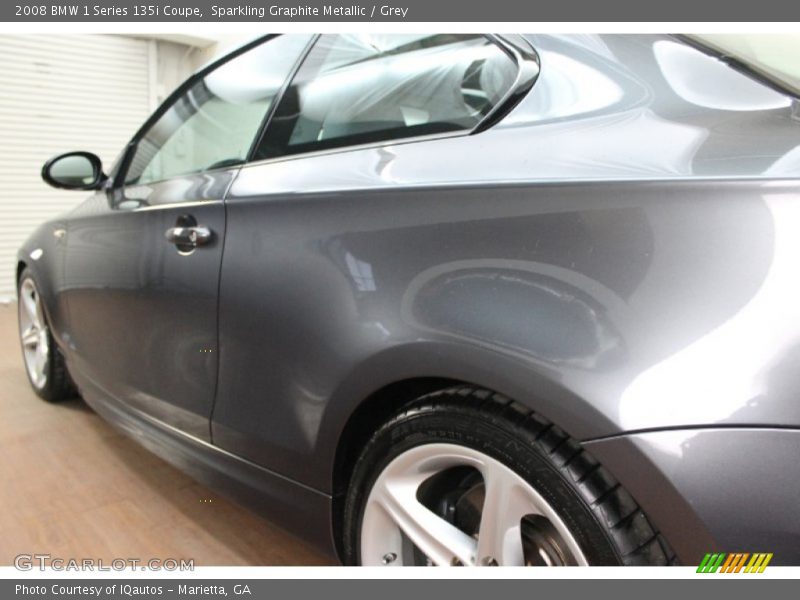 Sparkling Graphite Metallic / Grey 2008 BMW 1 Series 135i Coupe