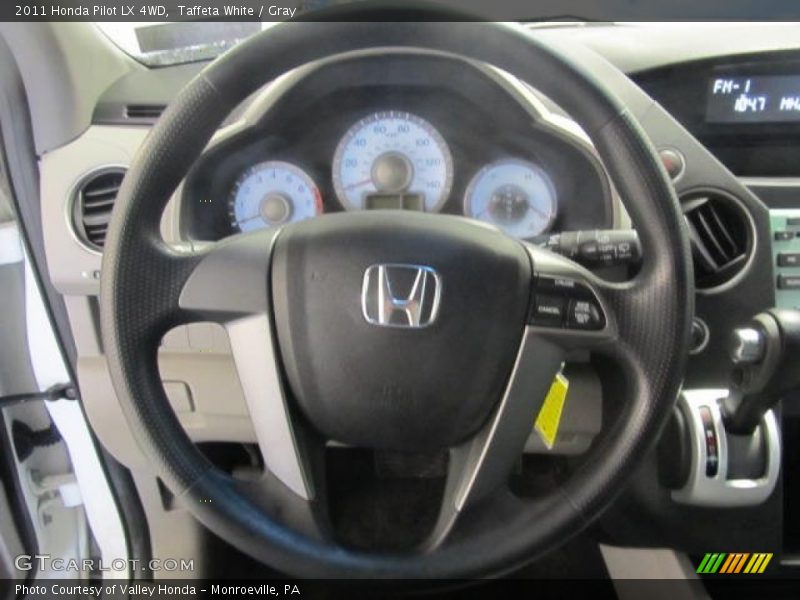 Taffeta White / Gray 2011 Honda Pilot LX 4WD
