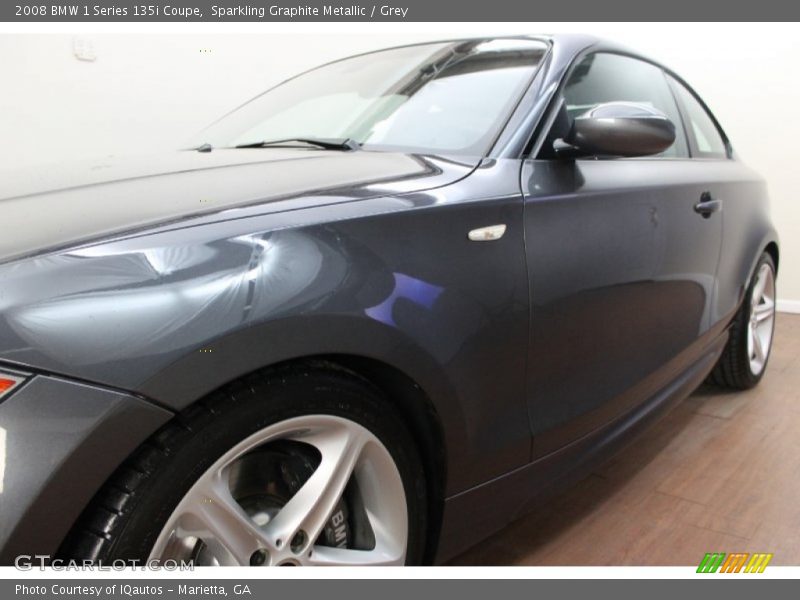 Sparkling Graphite Metallic / Grey 2008 BMW 1 Series 135i Coupe