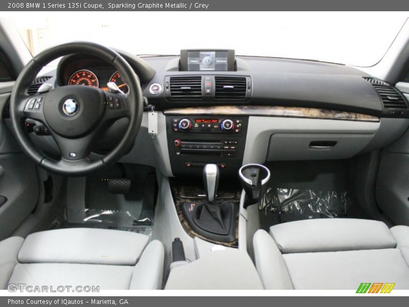 Sparkling Graphite Metallic / Grey 2008 BMW 1 Series 135i Coupe