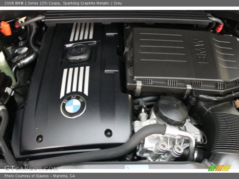 Sparkling Graphite Metallic / Grey 2008 BMW 1 Series 135i Coupe