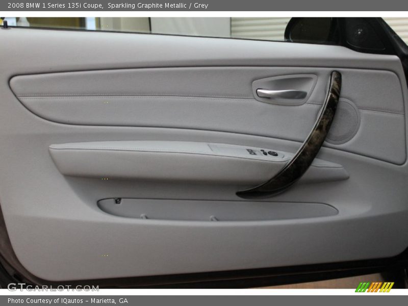 Sparkling Graphite Metallic / Grey 2008 BMW 1 Series 135i Coupe