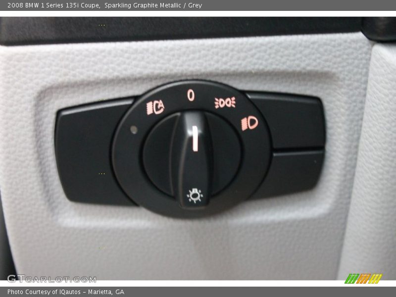 Sparkling Graphite Metallic / Grey 2008 BMW 1 Series 135i Coupe