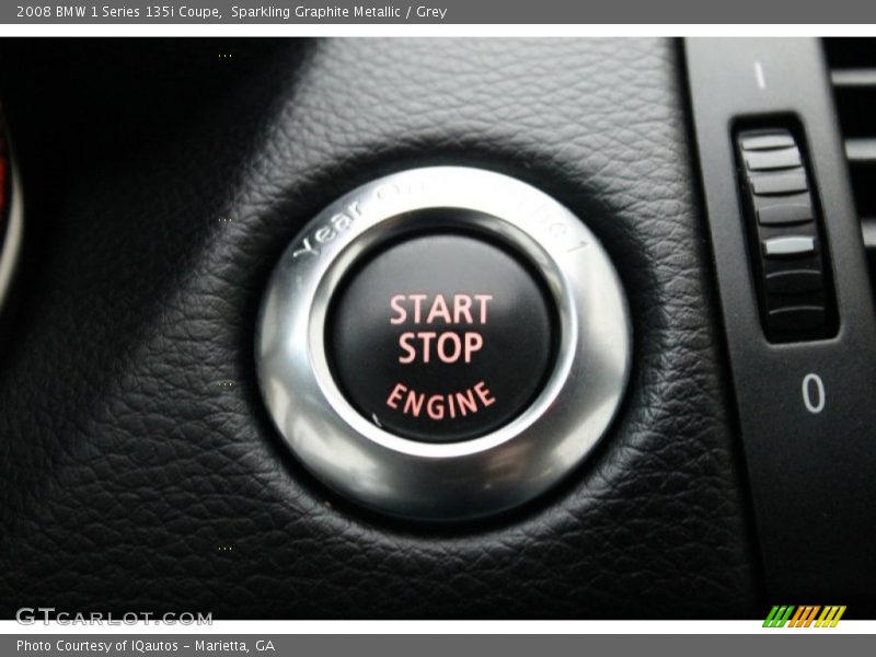 Sparkling Graphite Metallic / Grey 2008 BMW 1 Series 135i Coupe