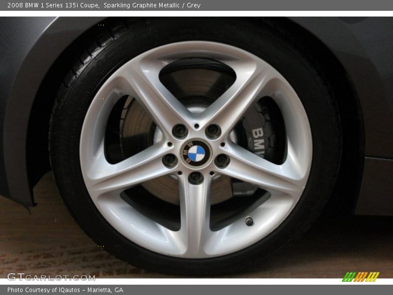 Sparkling Graphite Metallic / Grey 2008 BMW 1 Series 135i Coupe