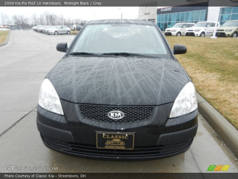 Midnight Black / Gray 2009 Kia Rio Rio5 LX Hatchback