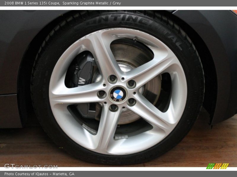 Sparkling Graphite Metallic / Grey 2008 BMW 1 Series 135i Coupe