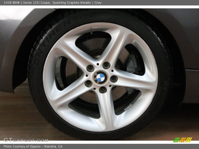 Sparkling Graphite Metallic / Grey 2008 BMW 1 Series 135i Coupe