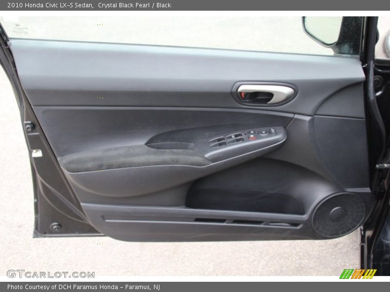 Crystal Black Pearl / Black 2010 Honda Civic LX-S Sedan