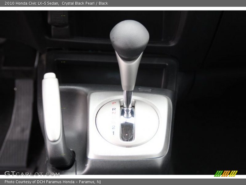 Crystal Black Pearl / Black 2010 Honda Civic LX-S Sedan