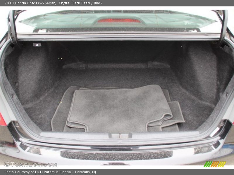Crystal Black Pearl / Black 2010 Honda Civic LX-S Sedan