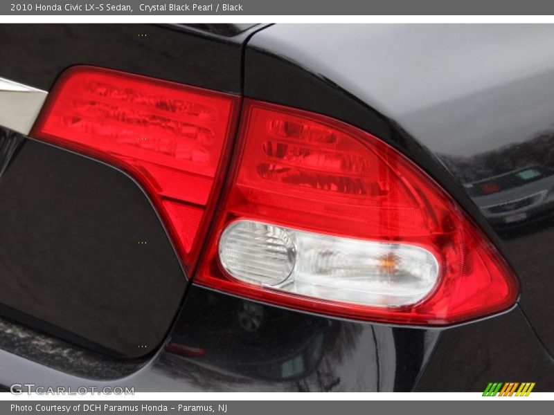 Crystal Black Pearl / Black 2010 Honda Civic LX-S Sedan