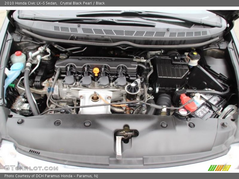 Crystal Black Pearl / Black 2010 Honda Civic LX-S Sedan