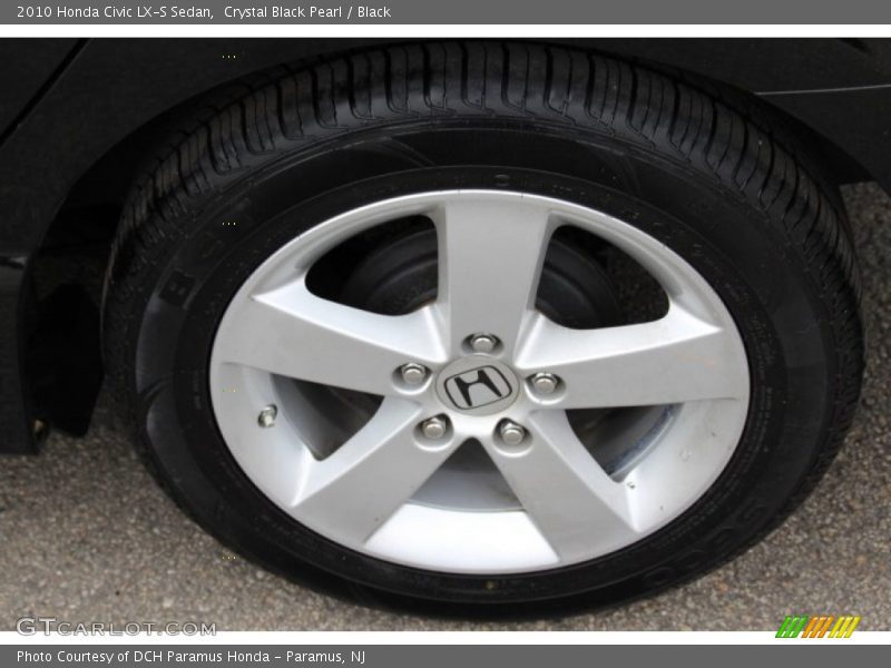 Crystal Black Pearl / Black 2010 Honda Civic LX-S Sedan