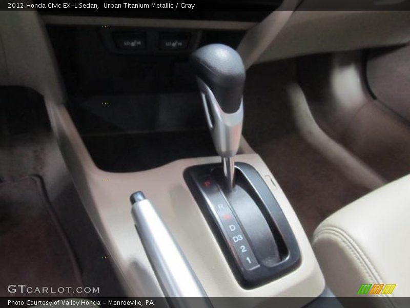 Urban Titanium Metallic / Gray 2012 Honda Civic EX-L Sedan