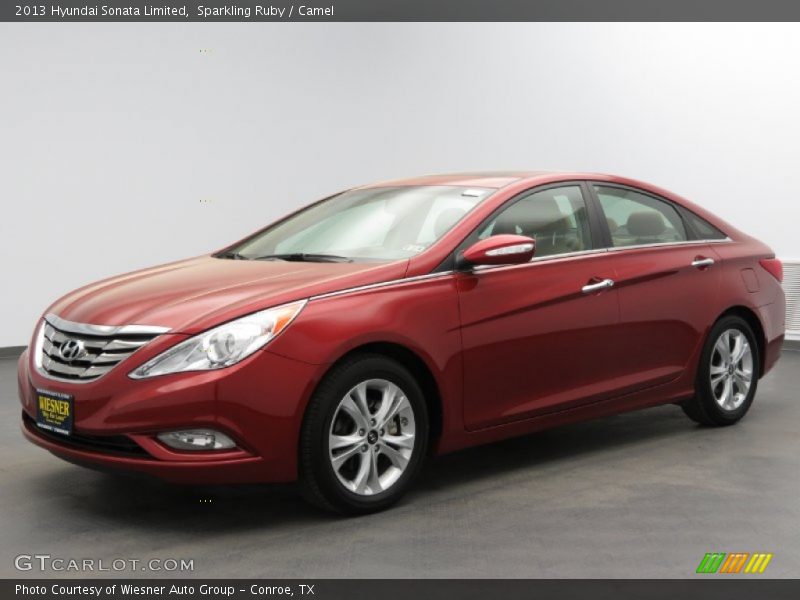 Sparkling Ruby / Camel 2013 Hyundai Sonata Limited