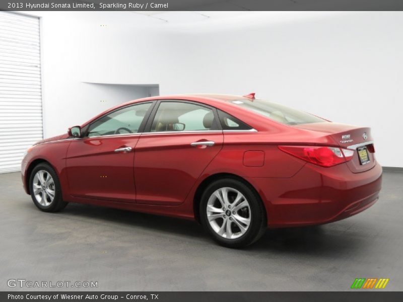 Sparkling Ruby / Camel 2013 Hyundai Sonata Limited