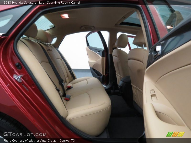 Sparkling Ruby / Camel 2013 Hyundai Sonata Limited