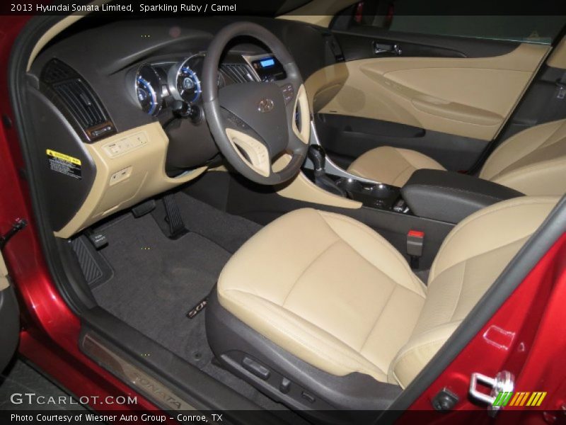 Sparkling Ruby / Camel 2013 Hyundai Sonata Limited