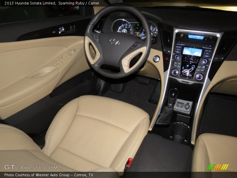 Sparkling Ruby / Camel 2013 Hyundai Sonata Limited