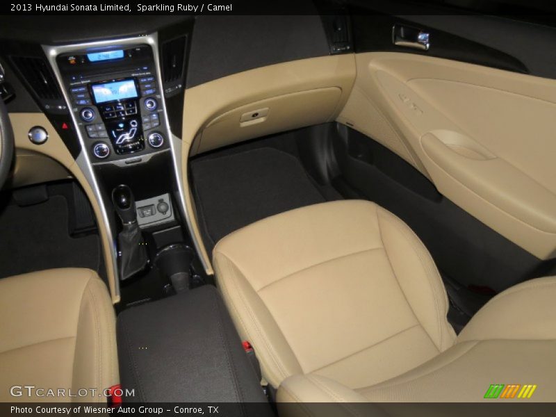 Sparkling Ruby / Camel 2013 Hyundai Sonata Limited