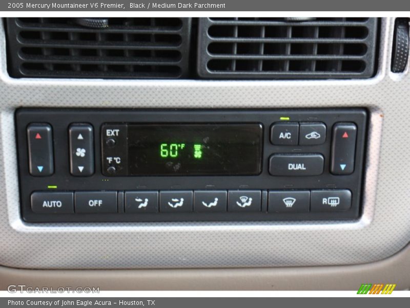 Controls of 2005 Mountaineer V6 Premier