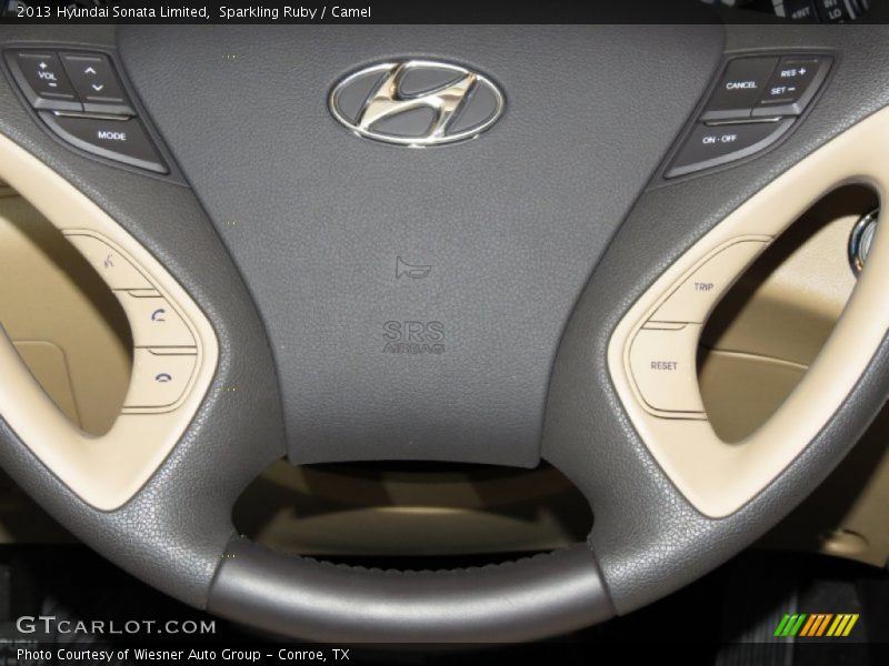 Sparkling Ruby / Camel 2013 Hyundai Sonata Limited