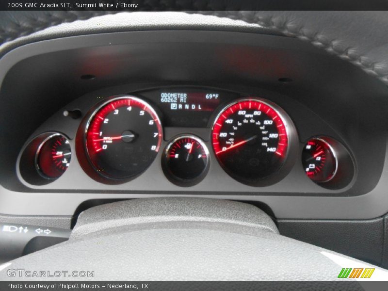 Summit White / Ebony 2009 GMC Acadia SLT