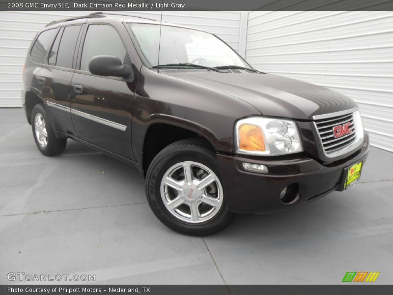 Dark Crimson Red Metallic / Light Gray 2008 GMC Envoy SLE