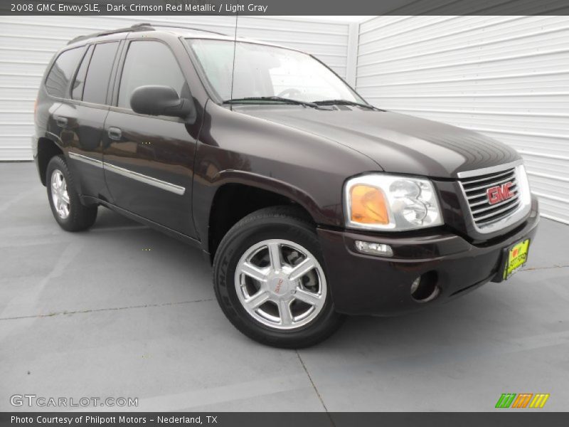 Dark Crimson Red Metallic / Light Gray 2008 GMC Envoy SLE
