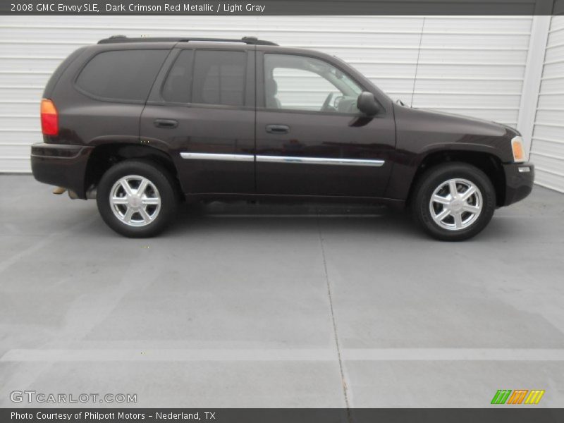 Dark Crimson Red Metallic / Light Gray 2008 GMC Envoy SLE