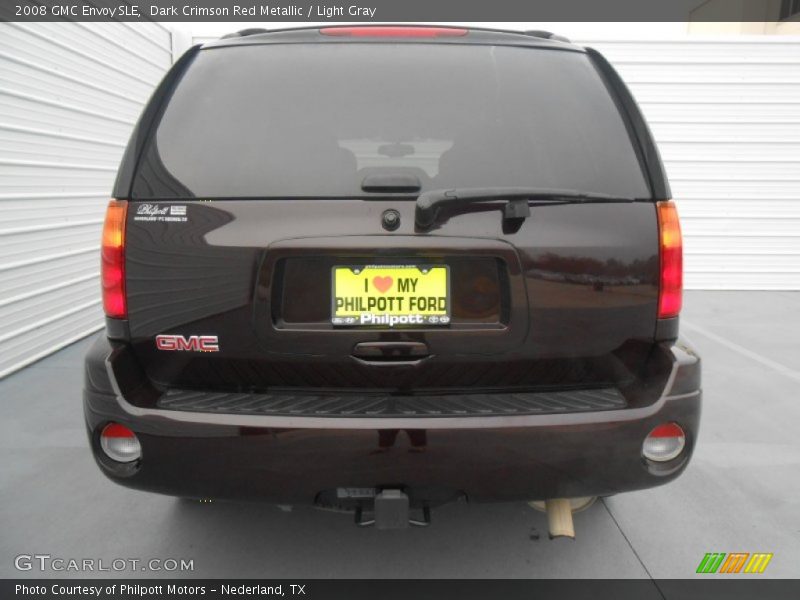 Dark Crimson Red Metallic / Light Gray 2008 GMC Envoy SLE