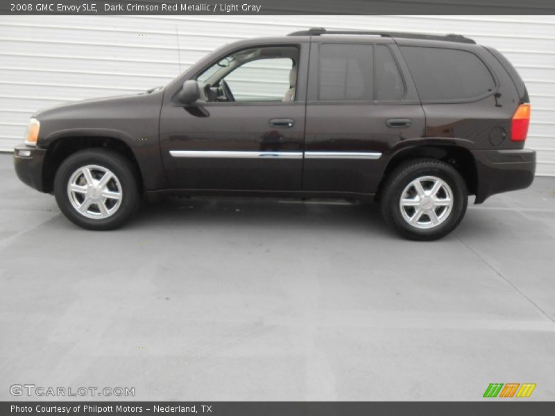 Dark Crimson Red Metallic / Light Gray 2008 GMC Envoy SLE
