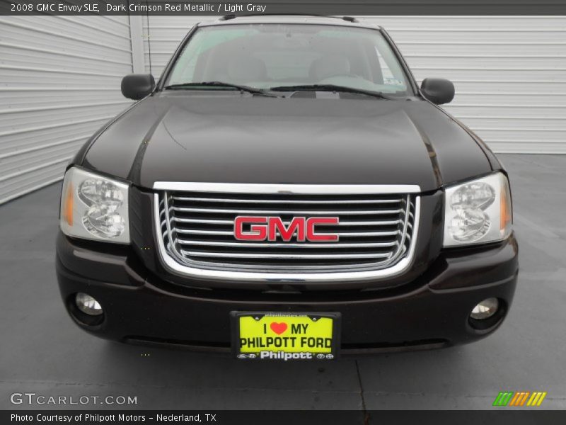 Dark Crimson Red Metallic / Light Gray 2008 GMC Envoy SLE