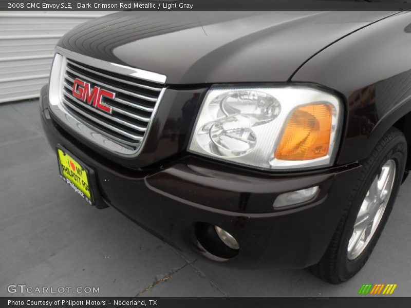 Dark Crimson Red Metallic / Light Gray 2008 GMC Envoy SLE