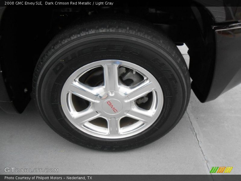 Dark Crimson Red Metallic / Light Gray 2008 GMC Envoy SLE