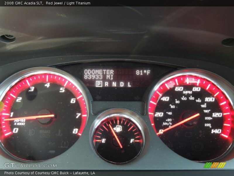 Red Jewel / Light Titanium 2008 GMC Acadia SLT