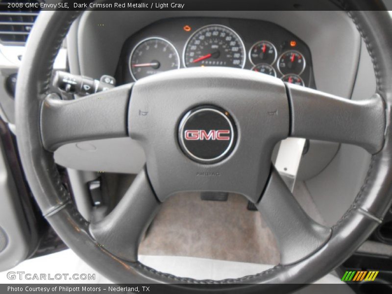 Dark Crimson Red Metallic / Light Gray 2008 GMC Envoy SLE