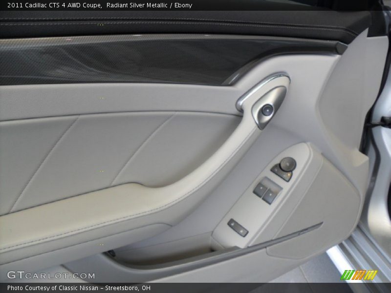 Radiant Silver Metallic / Ebony 2011 Cadillac CTS 4 AWD Coupe