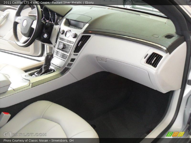 Radiant Silver Metallic / Ebony 2011 Cadillac CTS 4 AWD Coupe