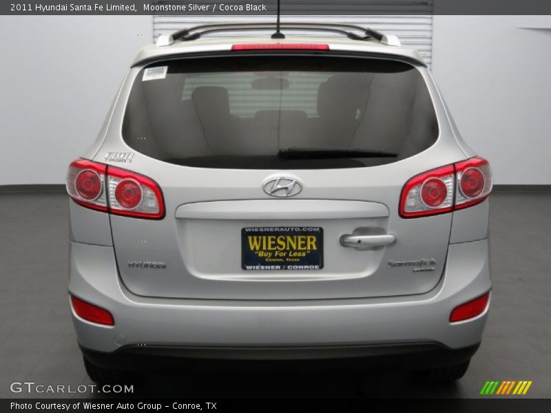 Moonstone Silver / Cocoa Black 2011 Hyundai Santa Fe Limited