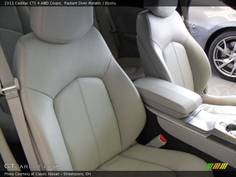 Radiant Silver Metallic / Ebony 2011 Cadillac CTS 4 AWD Coupe